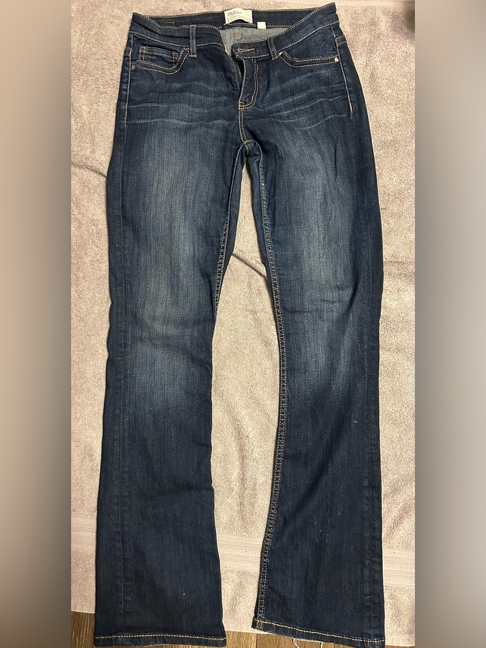 Dark Wash Women's Bootcut Jeans - Dark Blue BKE